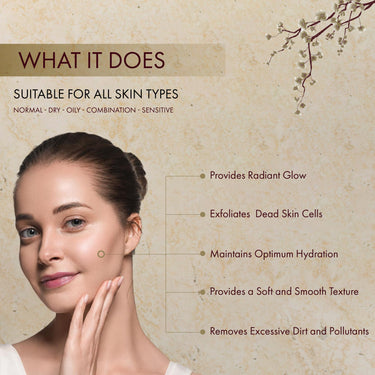 Ozone Ayurvedics Classic Cleanser. It Cleans and Refreshes Skin. Suitable for All Skin Types. 100% Natural Ingredients Product. 100 Gram